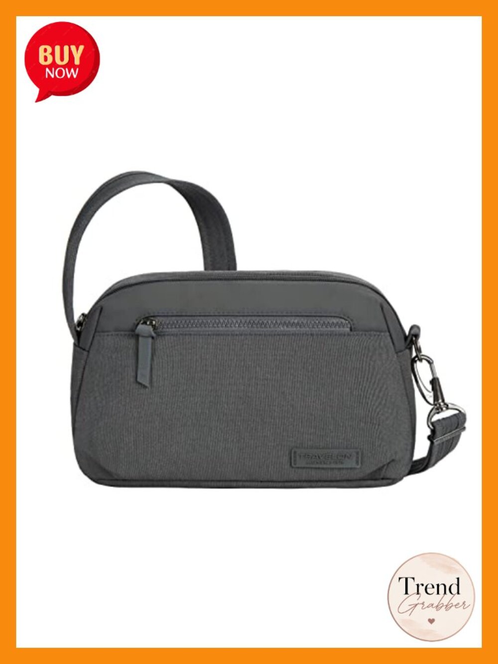 Anti-Theft Crossbody Bag with RFID Blocking, Fits DSLR